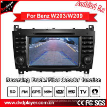 Reproductor de DVD Android para Benz C-Class W203 / Clk Navegación GPS W209 Radio / Bt